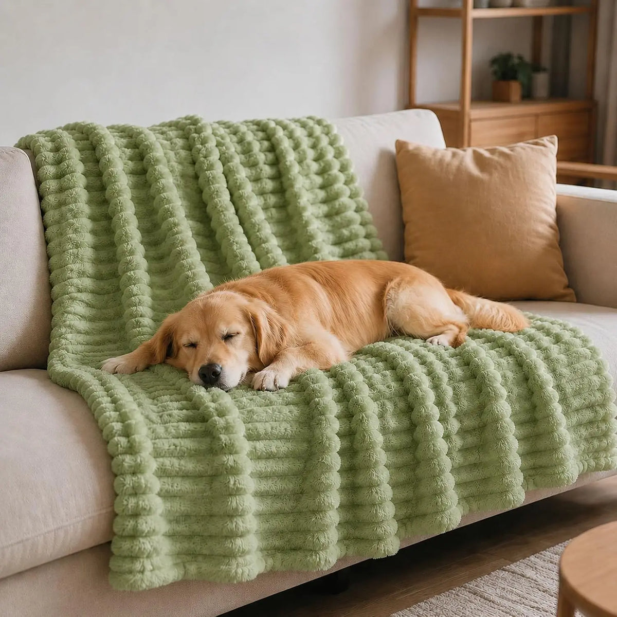 Emotional Support Blanket for Dogs, Yellow Dog Blanket (Dark Blue,27x39in)