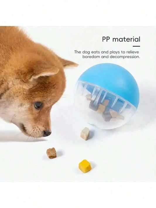 1pc Pet Treat Dispenser, Rollover Toy, Interactive Dog Feeder. A Training Treat Dispenser That Promotes Brain Activity And Dental Health.