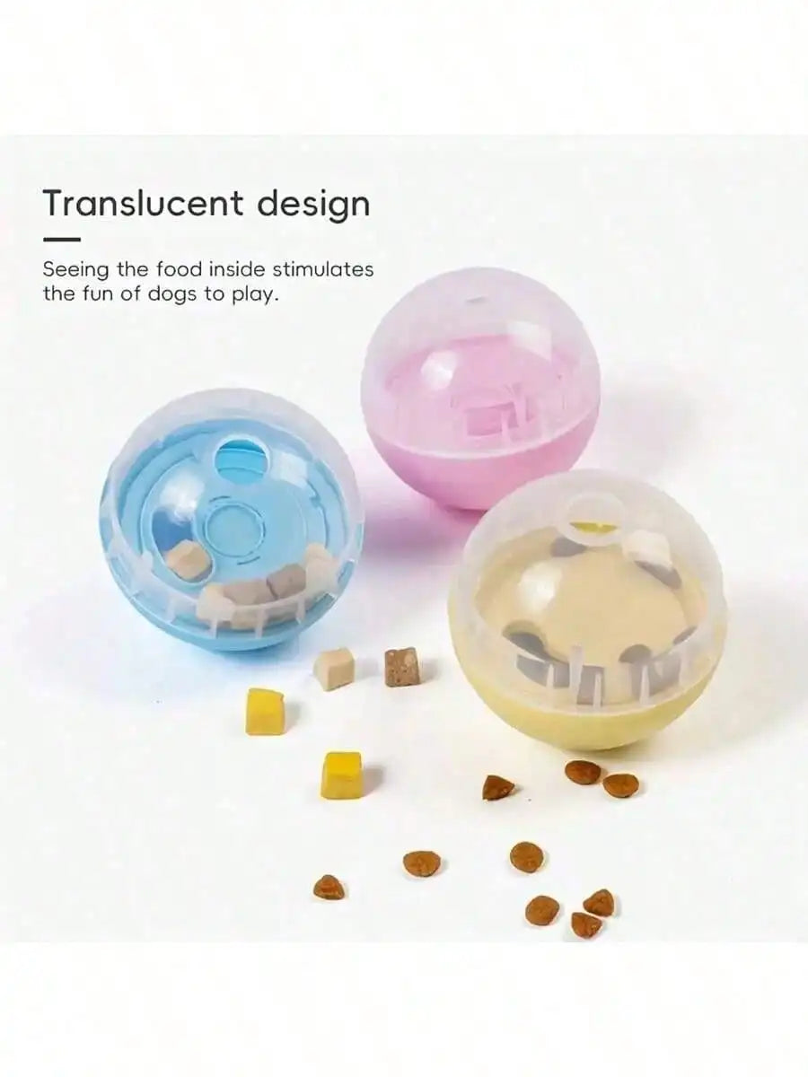 1pc Pet Treat Dispenser, Rollover Toy, Interactive Dog Feeder. A Training Treat Dispenser That Promotes Brain Activity And Dental Health.