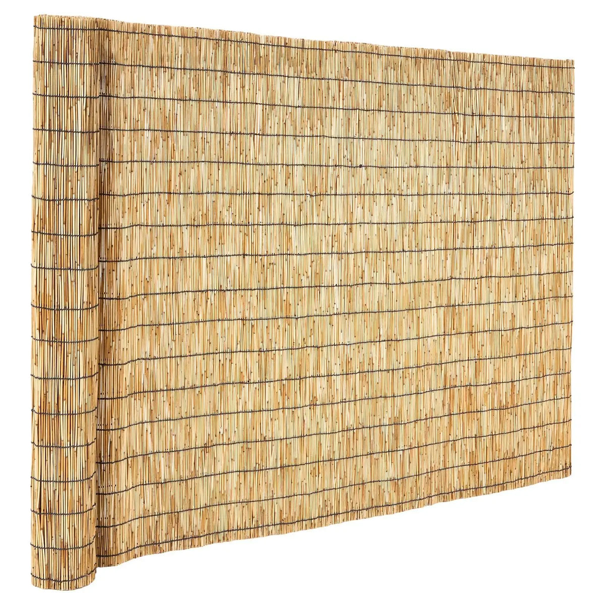 Natural Reed Fencing, 4 ft x 16.4 ft, Decorative Natural Reed Fencing Roll, Decorative Fence for Backyard Garden Divider, Privacy Screen Panel Curtain for Balcony Patio Garden Backyard Outdoor