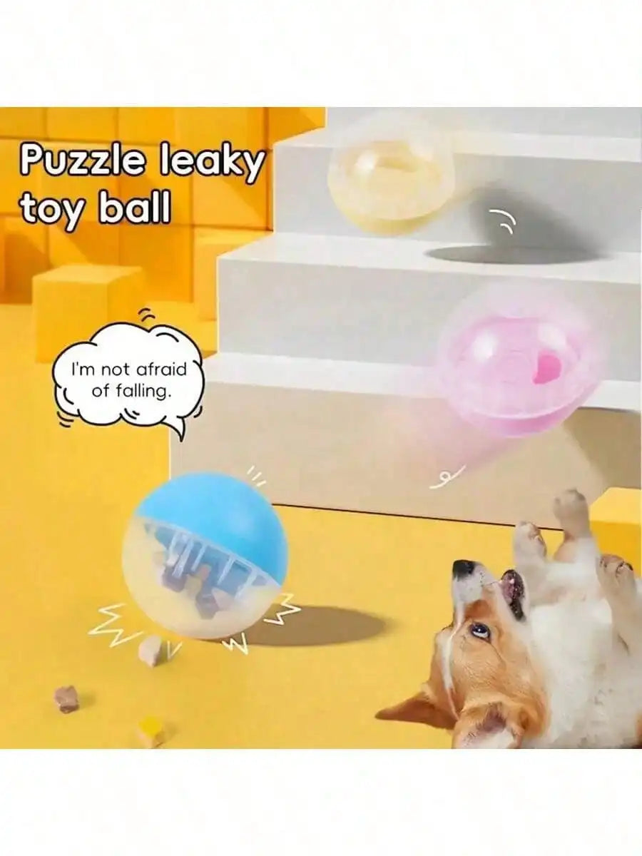 1pc Pet Treat Dispenser, Rollover Toy, Interactive Dog Feeder. A Training Treat Dispenser That Promotes Brain Activity And Dental Health.